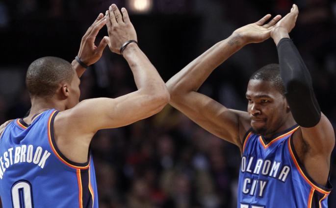 NBA Kevin Durant et Russell Westbrook