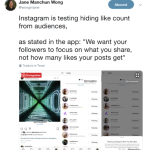 Instagram supprimerait son compteur de likes